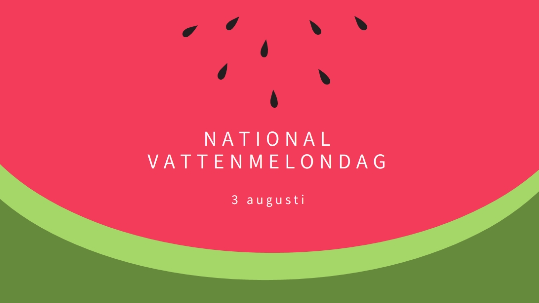 National Watermelon Day pink modern-simple
