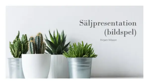 Ljus säljpresentation white modern-simple
