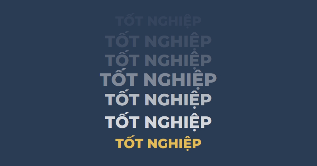 Nhiều điểm tốt nghiệp blue modern-bold